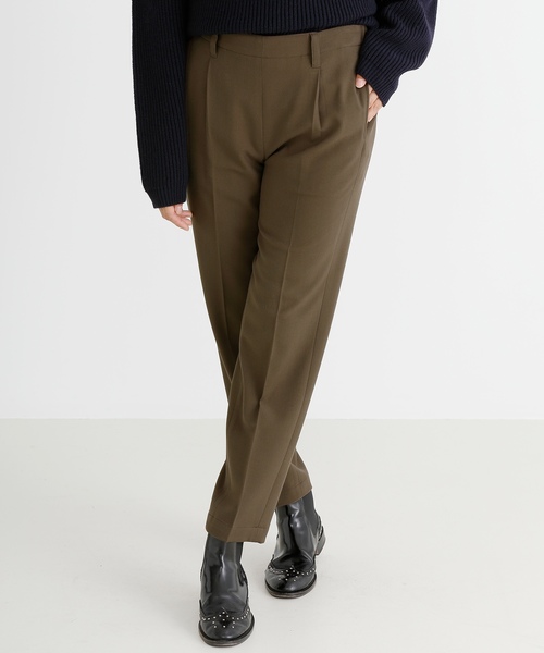 Munich(ミューニック)の「TRツイルテーパードパンツ(その他パンツ・レディース・ブラック/カーキ/ブラック×ホワイト/キャメル/チャコールグレー・S/M/XS)」の4枚目の写真