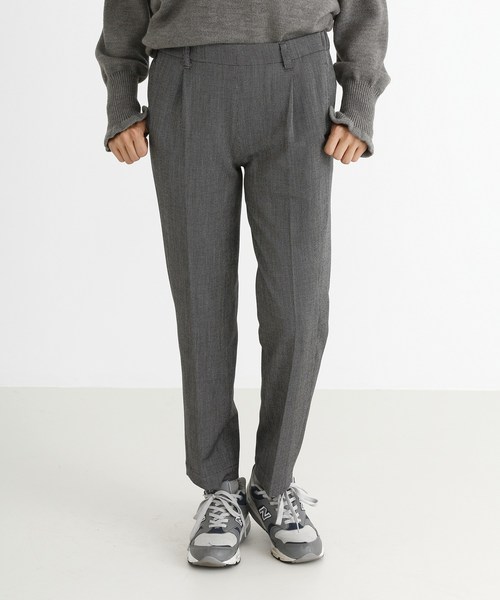 Munich(ミューニック)の「TRツイルテーパードパンツ(その他パンツ・レディース・ブラック/カーキ/ブラック×ホワイト/キャメル/チャコールグレー・S/M/XS)」の9枚目の写真