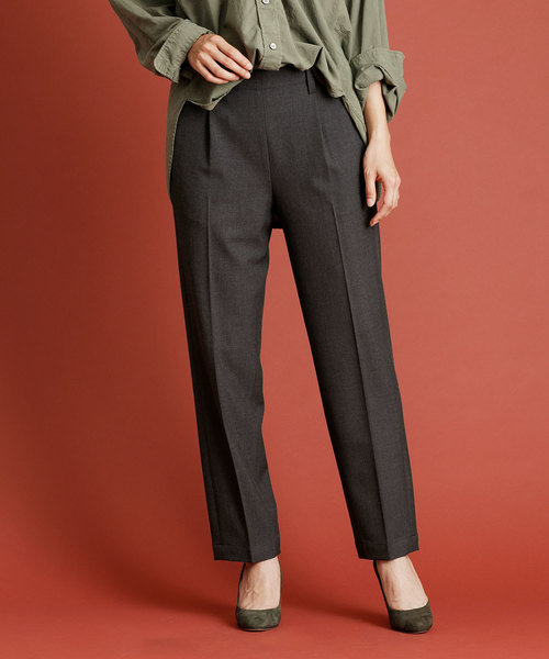 Munich(ミューニック)の「TRツイルテーパードパンツ(その他パンツ・レディース・ブラック/カーキ/ブラック×ホワイト/キャメル/チャコールグレー・S/M/XS)」の3枚目の写真