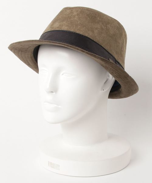 Ruben（ルーベン）の「バイカラー フェイクスエード中折れ（ハット・メンズ・ベージュ/ネイビー/カーキ・L）」の2枚目の写真