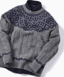 SHIPS | SC: 7ゲージ ノルディック パターン ニット(ニット/セーター)