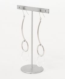 【Naora】long silverピアス