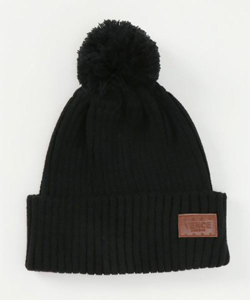 VENCEEXCHANGE（ヴァンスエクスチェンジ）の「ボンボンニットワッチ（ニットキャップ/ビーニー・レディース・ブラック/グレー/オフホワイト/ワインレッド/その他31/その他32・FREE）」の3枚目の写真