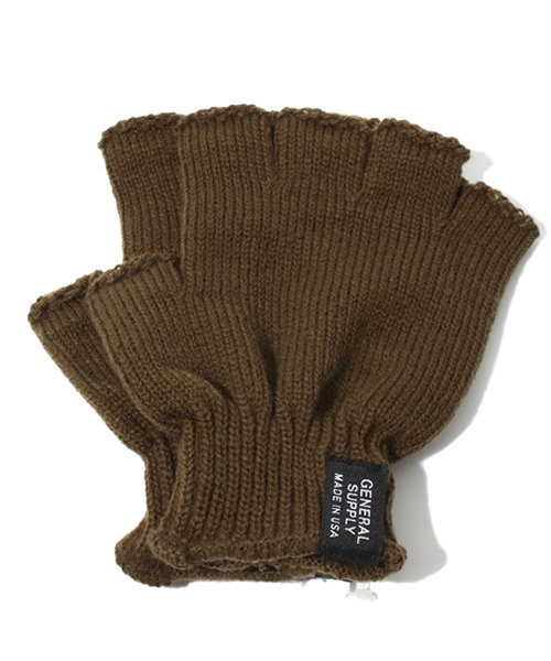 SHIPS JET BLUE（シップスジェットブルー）の「SGS: アメリカ製 フィンガーレスグローブ（手袋・メンズ・オリーブ/ネイビー/チャコールグレー/ブラック/ブルー/ライトグレー・ONE SIZE）」の4枚目の写真