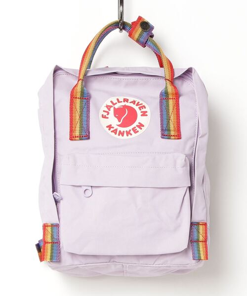 Kanken（カンケン）の「Kanken Rainbow Mini  (FJALLRAVEN/フェールラーベン)（バックパック/リュック・メンズ・ブルー系その他2/パープル系その他2/ブラック/オレンジ/イエロー/ブルー/グリーン系1/ピンク系1/アイボリー/ラベンダー・ONE SIZE）」の2枚目の写真