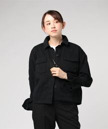 STYLEBLOCK | コットンツイルフリルスリーブミリタリージャケット(ミリタリージャケット)