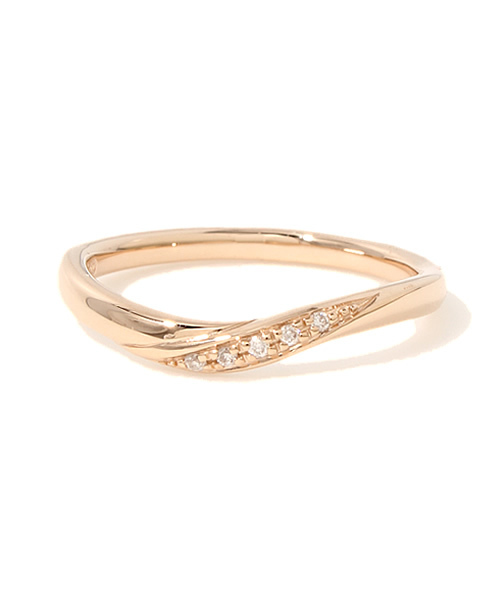 4℃（ヨンドシー）の「K10ピンクゴールド ダイヤモンドペアリング【Lady's】（リング・レディース・ピンクゴールド・#6/#8/#10/#12）」の5枚目の写真