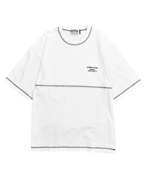 DOUBLE STEAL（ダブルスティール）の「STITCH COLOR Tee（Tシャツ/カットソー・メンズ・ホワイト系その他/ブラック系その他/ホワイト×ブラック/ブラック×ホワイト・M/L/XL）」の2枚目の写真