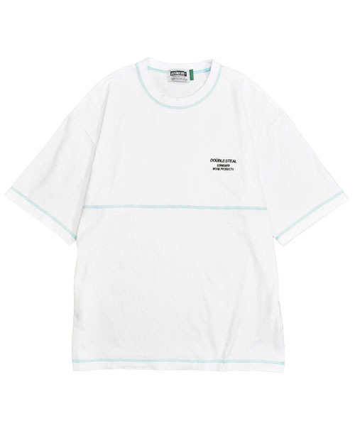 DOUBLE STEAL（ダブルスティール）の「STITCH COLOR Tee（Tシャツ/カットソー・メンズ・ホワイト系その他/ブラック系その他/ホワイト×ブラック/ブラック×ホワイト・M/L/XL）」の3枚目の写真