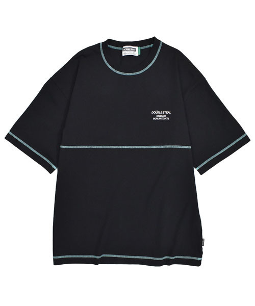 DOUBLE STEAL（ダブルスティール）の「STITCH COLOR Tee（Tシャツ/カットソー・メンズ・ホワイト系その他/ブラック系その他/ホワイト×ブラック/ブラック×ホワイト・M/L/XL）」の4枚目の写真