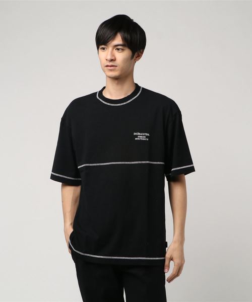 DOUBLE STEAL（ダブルスティール）の「STITCH COLOR Tee（Tシャツ/カットソー・メンズ・ホワイト系その他/ブラック系その他/ホワイト×ブラック/ブラック×ホワイト・M/L/XL）」の13枚目の写真