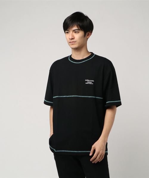 DOUBLE STEAL（ダブルスティール）の「STITCH COLOR Tee（Tシャツ/カットソー・メンズ・ホワイト系その他/ブラック系その他/ホワイト×ブラック/ブラック×ホワイト・M/L/XL）」の14枚目の写真