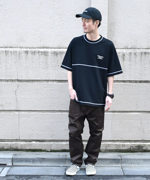 DOUBLE STEAL（ダブルスティール）の「STITCH COLOR Tee（Tシャツ/カットソー・メンズ・ホワイト系その他/ブラック系その他/ホワイト×ブラック/ブラック×ホワイト・M/L/XL）」の8枚目の写真