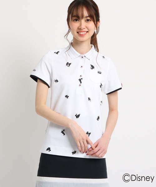 メーカー包装済 半袖ポロシャツ トップス Adabat アダバット のファッション セール 半袖ポロシャツ レディース ポロシャツ ポロシャツ ミッキーマウス ポロシャツ