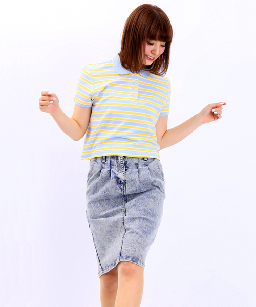 WEGO（ウィゴー）の「WEGO/タックペンシルスカート（スカート・レディース・ブラック/インディゴブルー/ダークインディゴブルー・FREE）」の19枚目の写真