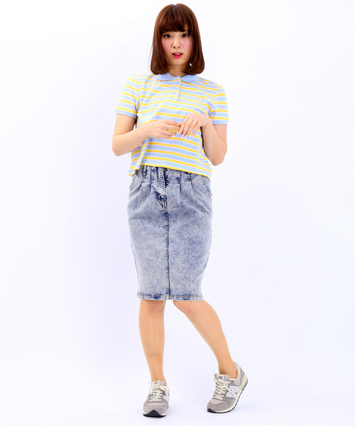 WEGO（ウィゴー）の「WEGO/タックペンシルスカート（スカート・レディース・ブラック/インディゴブルー/ダークインディゴブルー・FREE）」の21枚目の写真