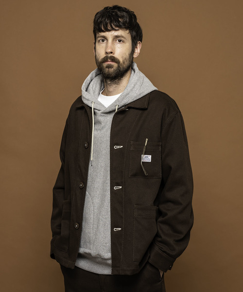 MR.OLIVE(ミスターオリーブ)の「【セットアップ対応】ヘビー コットン カルゼ/ワーカーズ ショート カバーオール(カバーオール)」|ブラウン