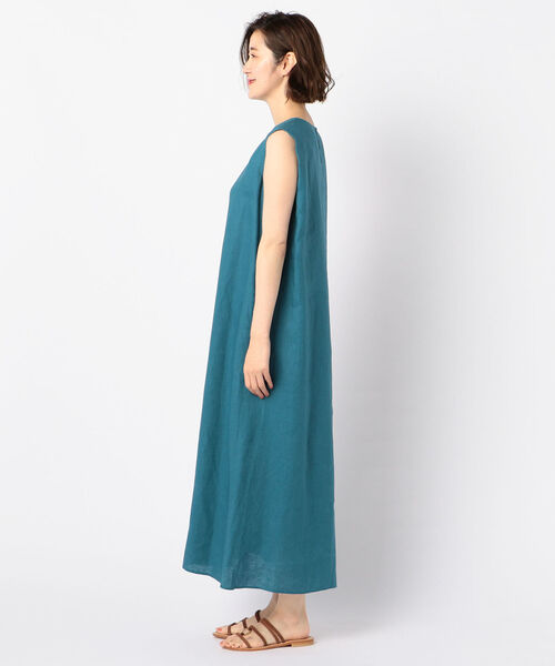 NOLLEY’S（ノーリーズ）の「リネンバックタックワンピース（ワンピース・レディース・ブラック/ミント/ライトパープル・38/36）」の19枚目の写真