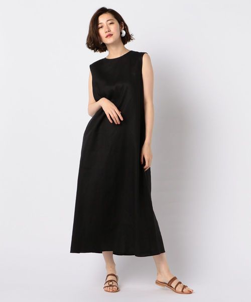 NOLLEY’S（ノーリーズ）の「リネンバックタックワンピース（ワンピース・レディース・ブラック/ミント/ライトパープル・38/36）」の17枚目の写真