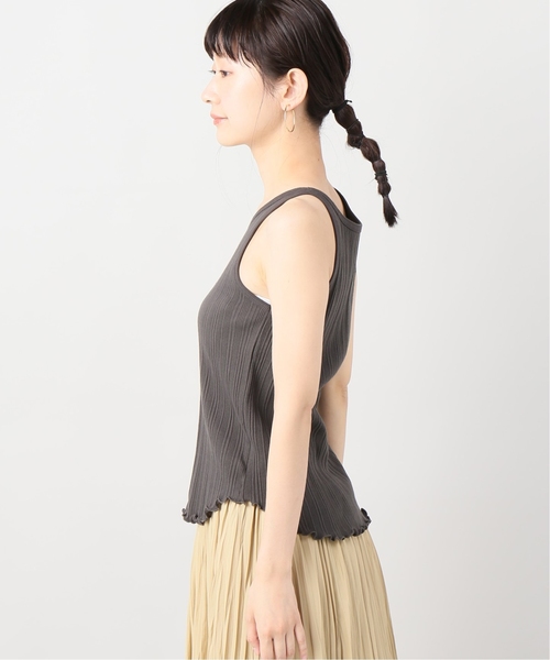 JOINT WORKS(ジョイントワークス)の「ランダムリブアメリカンスリーブタンク(Tシャツ/カットソー・レディース・ブラック/アイボリー・FREE)」の9枚目の写真