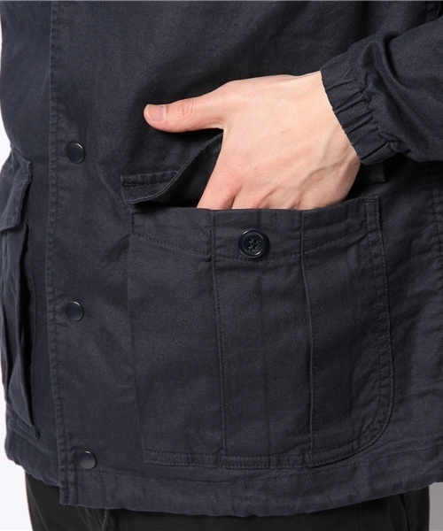 AMERICAN RAG CIE(アメリカンラグシー)の「AMERICAN RAG CIE コーチジャケット 113-AKJ-M141-BL050∴(ブルゾン・メンズ・オリーブ/ネイビー・1/2)」の15枚目の写真