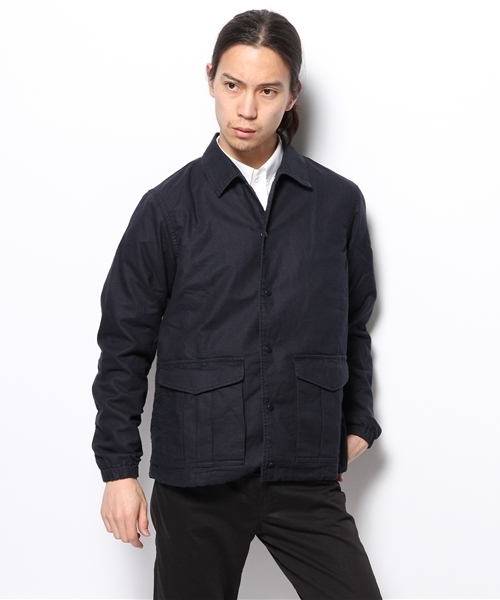 AMERICAN RAG CIE(アメリカンラグシー)の「AMERICAN RAG CIE コーチジャケット 113-AKJ-M141-BL050∴(ブルゾン・メンズ・オリーブ/ネイビー・1/2)」の7枚目の写真