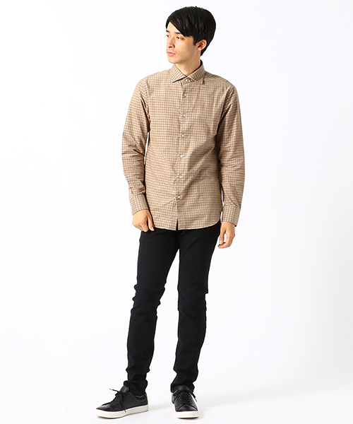 COMME CA ISM(コムサイズム)の「コーデュロイ チェックシャツ(シャツ/ブラウス・メンズ・グレー/ネイビー/ベージュ・MEDIUM/LARGE/SMALL/X-LARGE)」の10枚目の写真