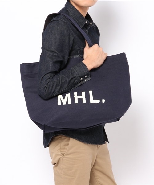 BEAUTY&YOUTH UNITED ARROWS（ビューティーアンドユースユナイテッドアローズ）の「＜MHL.＞ 32 LOGO TOTE NAVY/トートバッグ（トートバッグ・メンズ・ネイビー・フリー）」の5枚目の写真