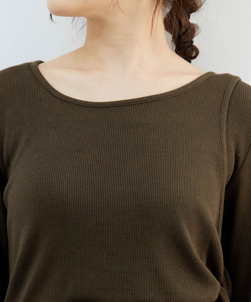 ROPE' PICNIC（ロペピクニック）の「レイヤードトップス（その他トップス・レディース・キャメル/ワイン/ダークブラウン・38）」の12枚目の写真