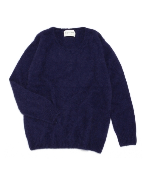 レイビームス Ray Beams フェレット ニット カーディガン 黒ブラック 毛100％ ポケット レディース Ray BEAMS（レイビームス）の「Ray BEAMS ⁄ フェレット クルーネック