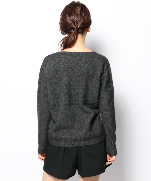 Ray BEAMS(レイビームス)の「Ray BEAMS / フェレット クルーネック プルオーバー(ニット/セーター・レディース・グレー/ライトブラウン/ブルー系その他・ONE SIZE)」の6枚目の写真