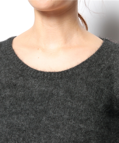 Ray BEAMS(レイビームス)の「Ray BEAMS / フェレット クルーネック プルオーバー(ニット/セーター・レディース・グレー/ライトブラウン/ブルー系その他・ONE SIZE)」の8枚目の写真