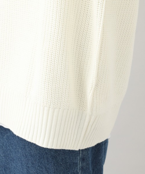 JUNRED（ジュンレッド）の「【WEB限定】ビッグチルデンベスト（ニット/セーター・メンズ・ホワイト/ブラック・FREE）」の6枚目の写真