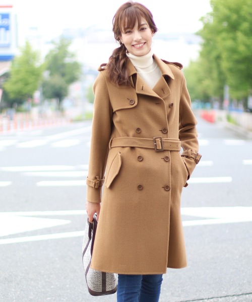 Filomo（フィローモ）の「[Filomo]カシミヤブレンドウールトレンチコート（トレンチコート・レディース・ブラック/グレー/キャメル・M/L）」の3枚目の写真