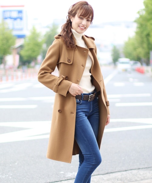 Filomo（フィローモ）の「[Filomo]カシミヤブレンドウールトレンチコート（トレンチコート・レディース・ブラック/グレー/キャメル・M/L）」の4枚目の写真