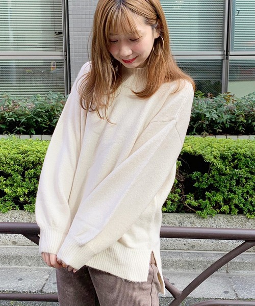 apres jour（アプレジュール）の「ハイネックもちもちニット【ZOZOTOWN限定アイテム】（ニット/セーター・レディース・パープル/ラベンダー/アイボリー/モカ/ダークブラウン/スモークピンク/ライトベージュ・フリー）」の2枚目の写真