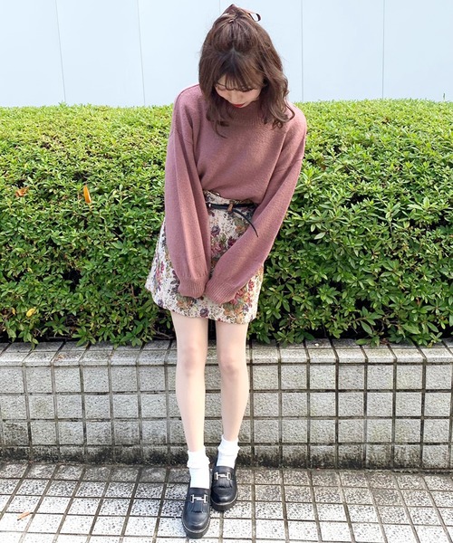 apres jour（アプレジュール）の「ハイネックもちもちニット【ZOZOTOWN限定アイテム】（ニット/セーター・レディース・パープル/ラベンダー/アイボリー/モカ/ダークブラウン/スモークピンク/ライトベージュ・フリー）」の15枚目の写真