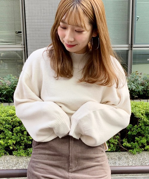 apres jour（アプレジュール）の「ハイネックもちもちニット【ZOZOTOWN限定アイテム】（ニット/セーター・レディース・パープル/ラベンダー/アイボリー/モカ/ダークブラウン/スモークピンク/ライトベージュ・フリー）」の16枚目の写真