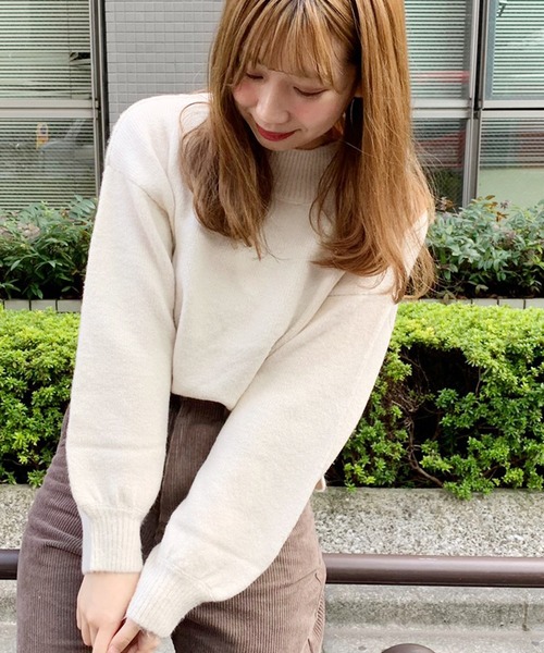 apres jour（アプレジュール）の「ハイネックもちもちニット【ZOZOTOWN限定アイテム】（ニット/セーター・レディース・パープル/ラベンダー/アイボリー/モカ/ダークブラウン/スモークピンク/ライトベージュ・フリー）」の18枚目の写真