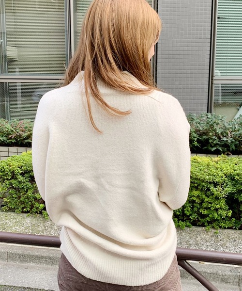 apres jour（アプレジュール）の「ハイネックもちもちニット【ZOZOTOWN限定アイテム】（ニット/セーター・レディース・パープル/ラベンダー/アイボリー/モカ/ダークブラウン/スモークピンク/ライトベージュ・フリー）」の19枚目の写真