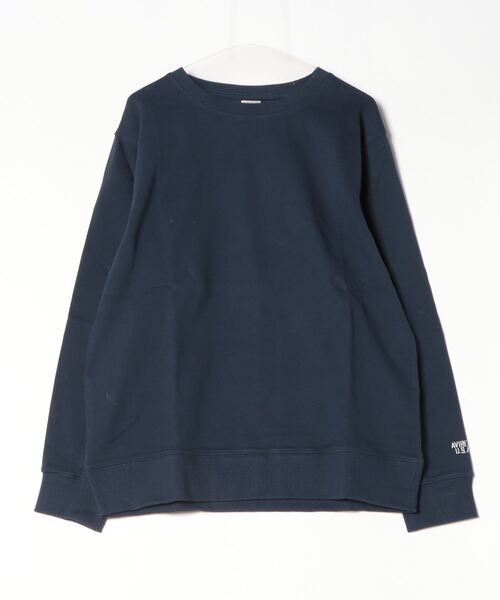 AVIREX(アヴィレックス)の「デイリー クルースウェット/ DAILY CREW SWEAT(Tシャツ/カットソー・レディース・ライトグレー/ブラック/ネイビー/オフホワイト/カーキ/ライトブルーグレー・MEDIUM/LARGE/X-LARGE/XX-LARGE)」の6枚目の写真