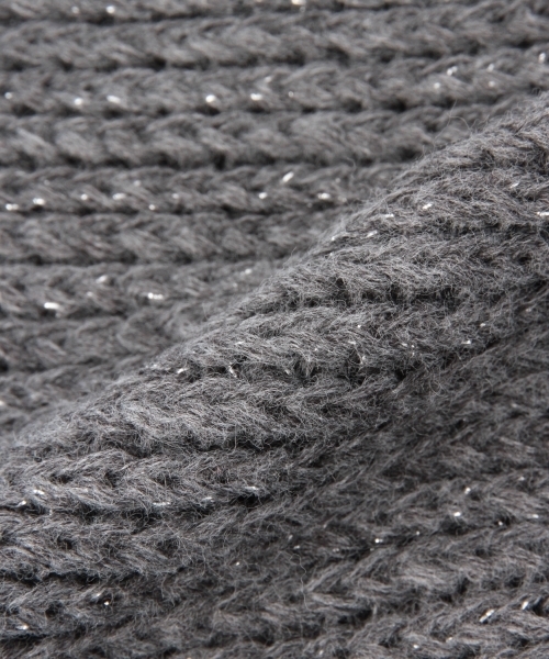 Ray BEAMS（レイビームス）の「Ray BEAMS / ラメリブ スヌード（ストール/ショール・レディース・グレー/ブラック/ベージュ・ONE SIZE）」の10枚目の写真