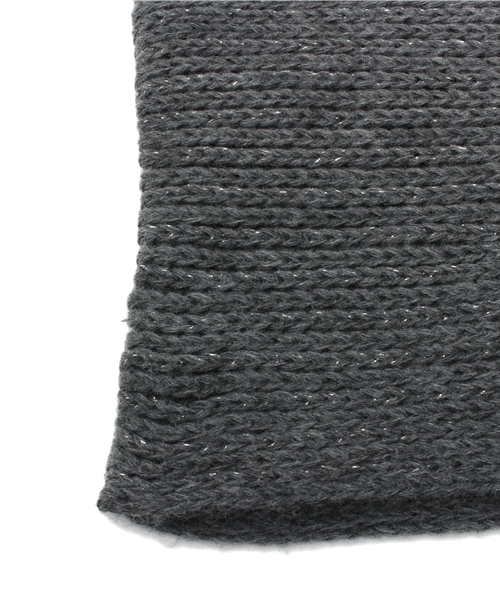 Ray BEAMS（レイビームス）の「Ray BEAMS / ラメリブ スヌード（ストール/ショール・レディース・グレー/ブラック/ベージュ・ONE SIZE）」の6枚目の写真