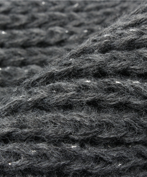 Ray BEAMS（レイビームス）の「Ray BEAMS / ラメリブ スヌード（ストール/ショール・レディース・グレー/ブラック/ベージュ・ONE SIZE）」の7枚目の写真