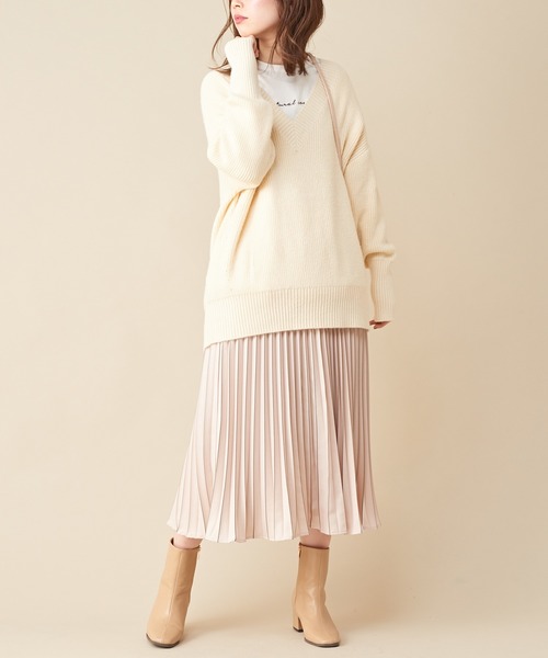 natural couture(ナチュラルクチュール)の「natuロゴロンT(Tシャツ/カットソー・レディース・ダークブラウン/モカ/ミント/シルバー/ゴールド・FREE)」の6枚目の写真