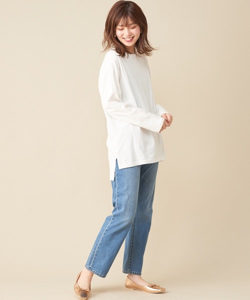natural couture(ナチュラルクチュール)の「natuロゴロンT(Tシャツ/カットソー・レディース・ダークブラウン/モカ/ミント/シルバー/ゴールド・FREE)」の15枚目の写真