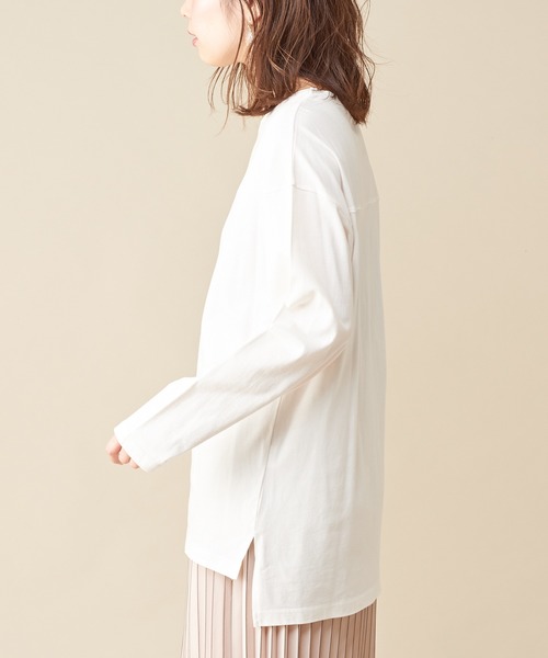 natural couture(ナチュラルクチュール)の「natuロゴロンT(Tシャツ/カットソー・レディース・ダークブラウン/モカ/ミント/シルバー/ゴールド・FREE)」の20枚目の写真