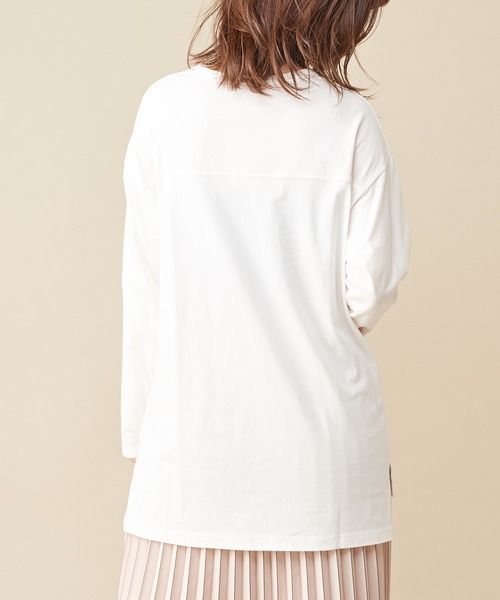 natural couture(ナチュラルクチュール)の「natuロゴロンT(Tシャツ/カットソー・レディース・ダークブラウン/モカ/ミント/シルバー/ゴールド・FREE)」の21枚目の写真