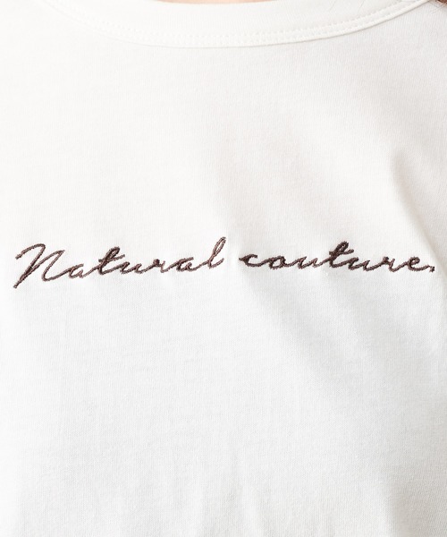 natural couture(ナチュラルクチュール)の「natuロゴロンT(Tシャツ/カットソー・レディース・ダークブラウン/モカ/ミント/シルバー/ゴールド・FREE)」の11枚目の写真