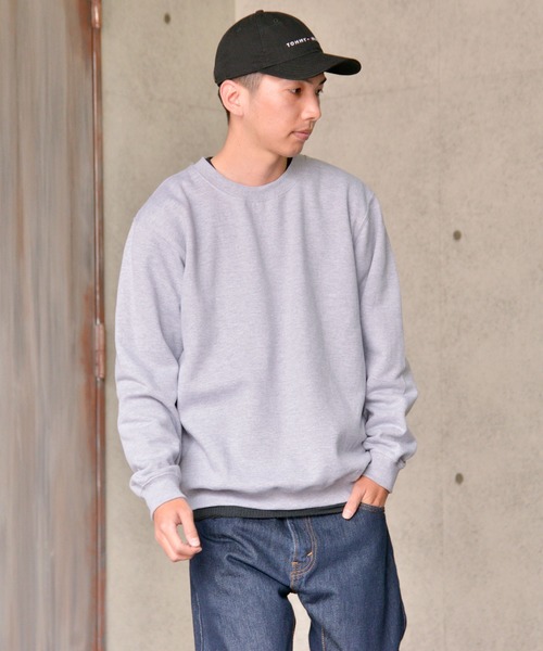 GILDAN（ギルダン）の「GILDAN アダルト クルーネック スウェットシャツ Japan Fit【88000】（スウェット・メンズ・ネイビー/レッド/ロイヤルブルー/ホワイト/ピンク系その他/ヘザーグレー/パープル/ブラック/グレー・M/L/XL）」の19枚目の写真